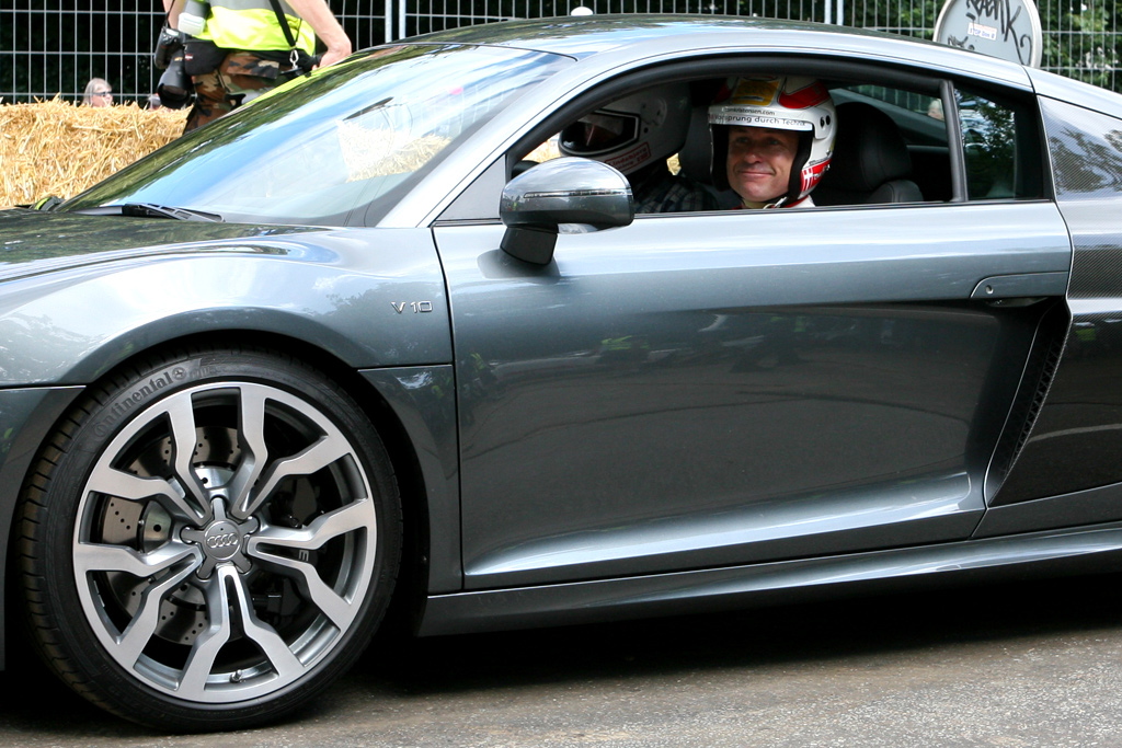 Tom Kristensen kørte naturligvis i en Audi R8.
(Foto: Motorsporten.dk)